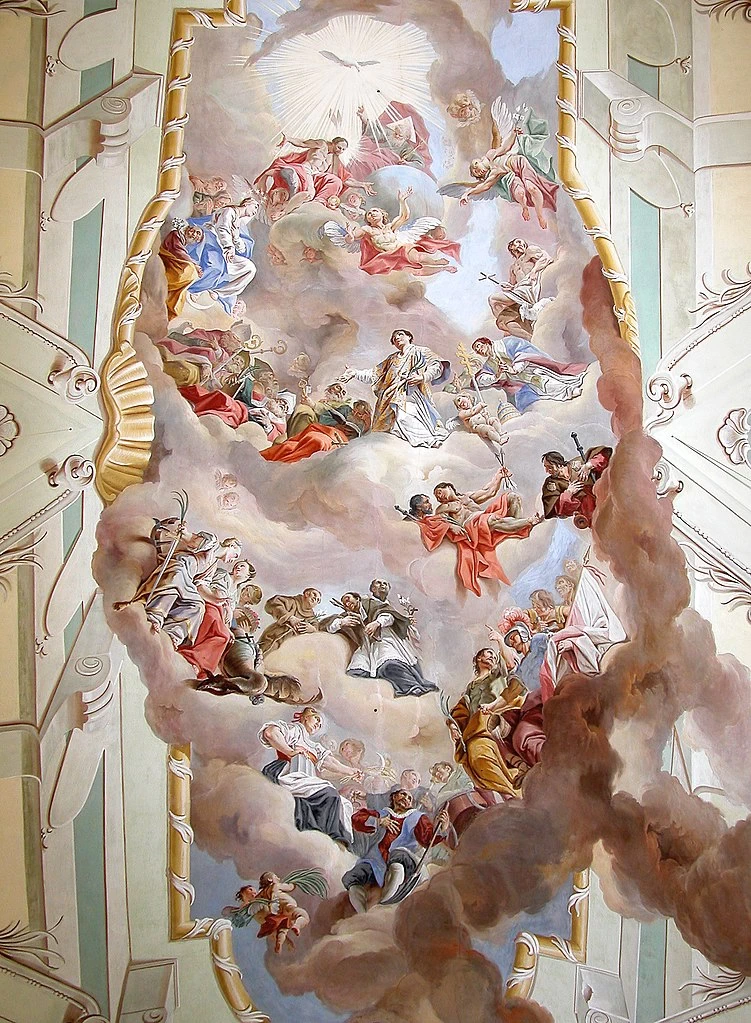 Volta dell chiesa di Santo Stefano ad Aras in Tirolo, 1754
